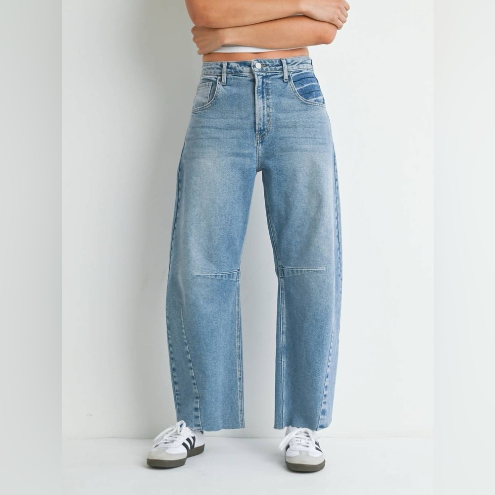 Just Black Denim Barrel Jeans